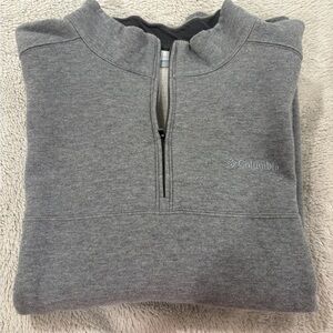 Columbia Men's Zip-Up Gray Sweater